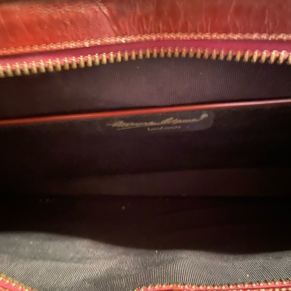 Vintage Etienne Aigner Red Authentic Leather Handbag - Picture 4 of 5